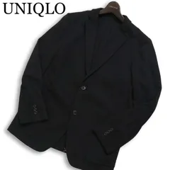 【美品】UNIQLO ユニクロ 通年 SLIM FIT★ コンフォート テーラード ジャケット ブレザー Sz.M メンズ 黒