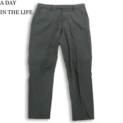 A DAY IN THE LIFE ユナイテッドアローズ 通年 ストレッチ★ スラックス テーパード パンツ Sz.M メンズ 灰 グレー