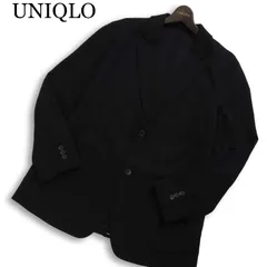 UNIQLO ユニクロ 通年 コンフォート 2B アンコン テーラード ジャケット ブレザー Sz.XL メンズ 黒 大きいサイズ