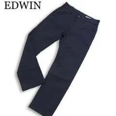 EDWIN エドウィン JM703C ジャージーズ★ 春夏 COOL FLEX ストレッチ スラックス パンツ Sz.S メンズ 紺 ネイビー