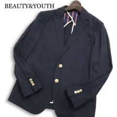 BEAUTY&YOUTH ユナイテッドアローズ 通年 背抜き★ テーラード ジャケット ブレザー 紺ブレ Sz.S メンズ ネイビー
