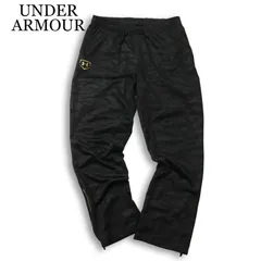 UNDER ARMOUR アンダーアーマー 通年 迷彩 カモフラ柄 総柄★ トレーニング ジャージ パンツ Sz.XL メンズ 黒 大きいサイズ