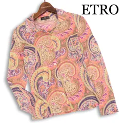 イタリア製★ ETRO エトロ 通年★ ペイズリー柄 総柄 長袖 ブラウス シャツ Sz.46 レディース