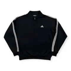 adidas GOLF アディダス ゴルフ ライン入り ハーフジップ トラック プルオーバージャケット サイズ L/G /ブラック/メンズ