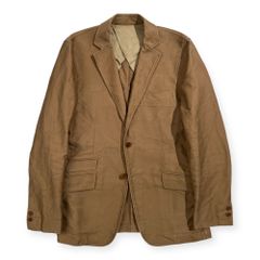 90s USA製 LANDS'END ランズエンド ヘリンボーン ツイード テーラード