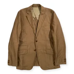 ADAM ET ROPE アダムエロペ コットン モールスキン 段返り3B テーラードジャケット 40 /ベージュ系/ワーク/日本製