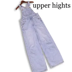 upper hights アッパーハイツ 188903302FLW THE LILY♪ USED加工 デニム オーバーオール サロペット Sz.0　レディース