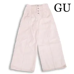 25SS★ GU × rokh ジーユー ロク 通年★ ワイド デニム パンツ ジーンズ Sz.M レディース ユニセックス 白