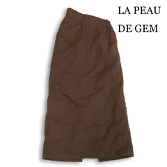LA PEAU DE GEM ラポードゥジェム 通年★ バックスリット ロング タイト スカート Sz.36 レディース