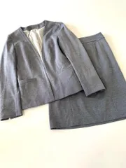 NOLLEYS Light 8-0803-5-05-051  ノーカラージャケット スカート   セットアップ size38/グレー■◇レディース