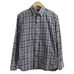 トミーヒルフィガー TOMMY HILFIGER カスタムフィット ボタンダウン BD フランネル シャツ チェック柄 長袖 S 1113