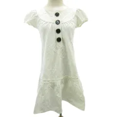 バーバリーブルーレーベル BURBERRY BLUE LABEL ワンピース ひざ丈 チェック 白 ホワイト 36 約S FM581-363-01 IBO88