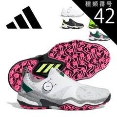 種類42：ホワイト/シルバー/グレーツー/25.5cm アディダス コードカオス 25 ボア スパイクレス ゴルフシューズ メンズ NKZ93 