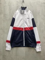 FILA フィラ トラック ジャケット sizeM/白ｘ赤ｘ黒 ◇■レディース