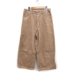 アーバンリサーチ サニーレーベル URBAN RESEARCH Sonny Label コーデュロイ ワイドパンツ フルレングス 無地 コットン 綿 MS ベージュ /FT15