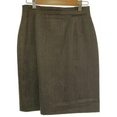 MARGARET HOWELL　スカート　ひざ丈　無地　ジップフライ　日本製　古着　/2406