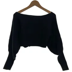 AZUL BY MOUSSY　セーター　長袖　ニット　オーバーネック　ショート丈　リブニット　古着　/2403