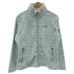 Columbia　フリース　ジャケット　ハイネック　フルジップ　無地　ワンポイント　刺しゅう　オーバーサイズ　アウトドア　古着　/7106