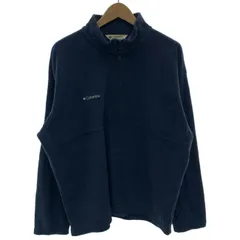Columbia　フリース　プルオーバー　ハーフジップ　ハイネック　無地　ワンポイント　刺しゅう　オーバーサイズ　アウトドア　古着　/7106