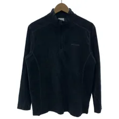 Columbia　フリース　プルオーバー　ハイネック　ハーフジップ　無地　ワンポイント　刺しゅう　アウトドア　古着　/1603