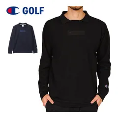 チャンピオン ゴルフ ワッフル プルオーバー ガゼット 長袖 ポロシャツ ウェア メンズ C3-AG408 M-XL 