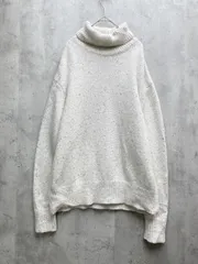 ZARA ザラ タートルネック ウール ニット セーター sizeL/オフホワイト ◆■レディース