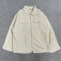 アディダス オリジナル シェルパ フリース ジップアップ ジャケット アイボリー L