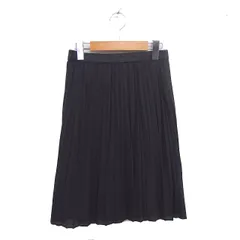 23区 オンワード樫山 タグ付き プリーツ スカート ラメ ひざ丈 薄手 40 チャコールグレー /TT