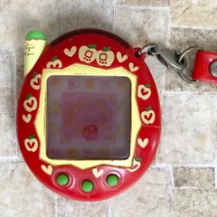 【動作確認済】祝ケータイかいツー！たまごっちプラス 赤いシリーズ りんごれっど ストラップ 本体 BANDAI バンダイ 2005 平成レトロ
