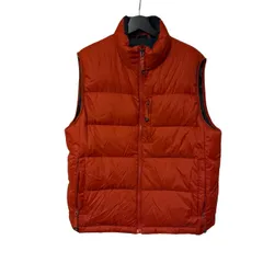  L.L.Bean（エルエルビーン）メンズ Lサイズ ダウンベスト レッド アウトドア【DD139】