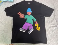 STUSSY ピースアンド プロスぺリティ Tシャツ ブラック M