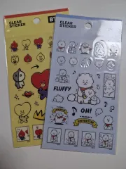 BT21 クリアステッカー 2種セット