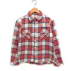 アールエヌエー RNA チェック シャツ 長袖 コットン 綿 M レッド 赤 /FT38