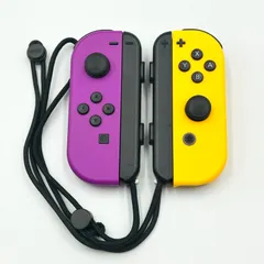 【24時間以内発送･美品✨️】Nintendo Switch ジョイコン パープルイエロー ストラップ付き