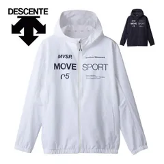 デサント アスレチック メンズ トレーニング ウェア MOVESPORT AIRY TRANSFER TOUGH オーセンティックロゴ フルジップ ブルゾン DMMXJF10 M-O 