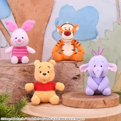くまのプーさん　赤いほっぺマスコット　ピグレット　ティガー　ダンボ　ぬいぐるみ　プライズ