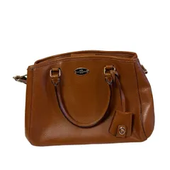  COACH（コーチ）2WAY トートバッグ ブルック キャリーオール ペブルドレザー ショルダーストラップ ブラウン【DD139】