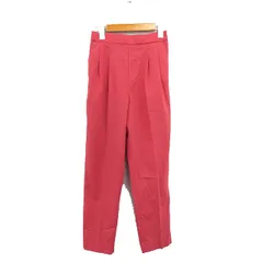 グローバルワーク GLOBAL WORK テーパードパンツ センタープレス シンプル S ピンク /KT16