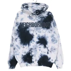 美品 NEIGHBORHOOD ネイバーフッド 23SS TIE-DYE SWEATPARKA LS 231LPNH-CSM01 タイダイ スウェット パーカー ロングスリーブ ブラック トップス プルオーバー フーディー サイズM Febkのサムネイル