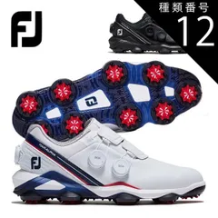 種類12：ホワイト/ネイビー/レッド(55547)/27.0cm/W フットジョイ ツアーアルファ トリプル BOA ゴルフシューズ メンズ ウィズ：W