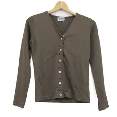 ナチュラルビューティー カーディガン 長袖 ブランド トップス レディース Mサイズ ブラウン NATURAL BEAUTY 【中古】