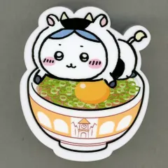 【中古】マグネット・磁石 ハチワレ(ねぎ玉牛丼) ダイカットマグネット 「ちいかわ×すき家」 すきすきセット購入特典