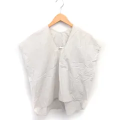 アーバンリサーチ ドアーズ URBAN RESEARCH DOORS ブラウス カットソー プルオーバー ポプリン バックタック ノースリーブ ONE ライトベージュ 薄茶 /TT 