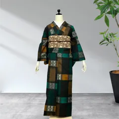 セミアンティーク着物　小紋　正絹