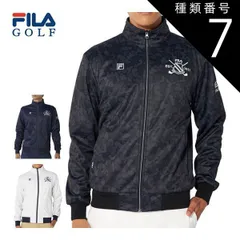 種類7：ブラック(BK)/L フィラゴルフ カモ柄 3層ボンディング フルジップ ブルゾン ウェア メンズ 784-207 M-3L 