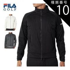 種類10：ブラック(BK)/M フィラゴルフ ボンディング ハイブリッド フルジップ 中綿 ジャケット ウェア メンズ 784-260 M-3L 