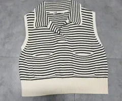 ZARA ストライプ ニット ベスト