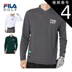 種類4：ブラック(BK)/3L フィラゴルフ 裏起毛 ボタンダウン 長袖 ポロシャツ ウェア メンズ 784-540 M-3L 