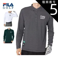 種類5：ダークグリーン(DGN)/3L フィラゴルフ 裏起毛 ボタンダウン 長袖 ポロシャツ ウェア メンズ 784-540 M-3L 