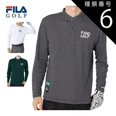 種類6：ホワイト(WT)/3L フィラゴルフ 裏起毛 ボタンダウン 長袖 ポロシャツ ウェア メンズ 784-540 M-3L 